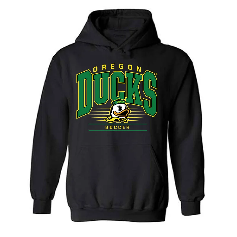 Oregon - NCAA Women's Soccer : Ariane Haysman Boaler - Classic Shersey Hooded Sweatshirt Hoodie with Slit Hem Functional Movement Oregon - NCAA Women's Soccer : Ariane Haysman Boaler - Classic Shersey Hooded Sweatshirt Hoodie with Slit Hem Functional Movement