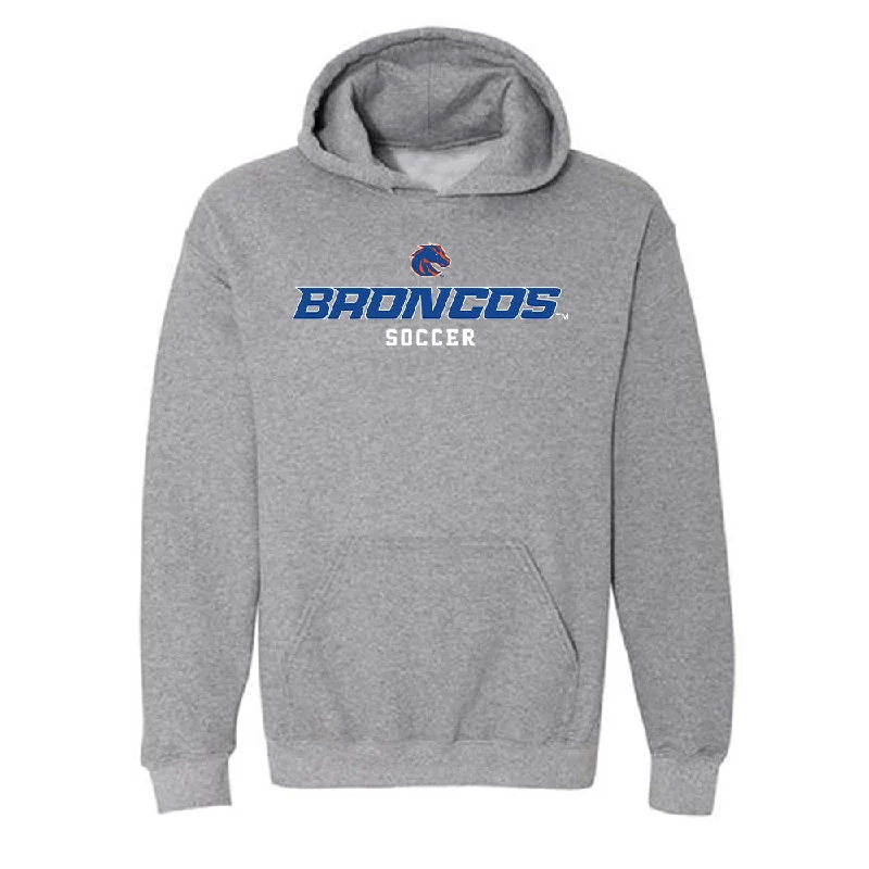 Boise State - NCAA Women's Soccer : Jillian Anderson - Classic Fashion Shersey Hooded Sweatshirt Hoodie with Reflective Safety Nightwear Boise State - NCAA Women's Soccer : Jillian Anderson - Classic Fashion Shersey Hooded Sweatshirt Hoodie with Reflective Safety Nightwear