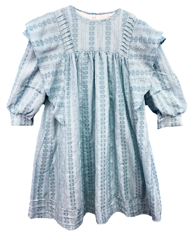 Embroidered Flowy Dress M-4920 Tunics Seasonal trendy