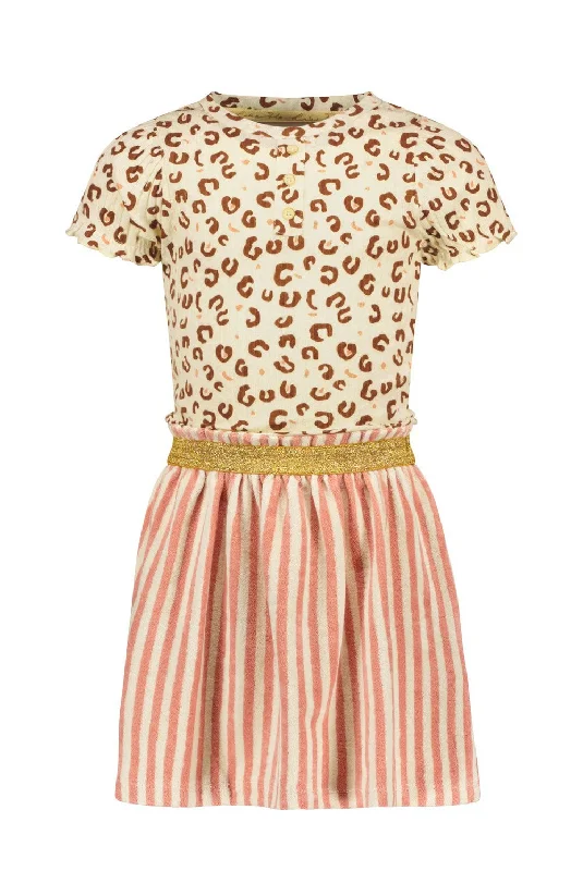 Mixed AOP Dress F303-5823 Tunics Print Colorful