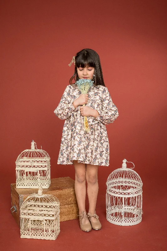 Feather Print Dress Y2646D Tunics Winter warm