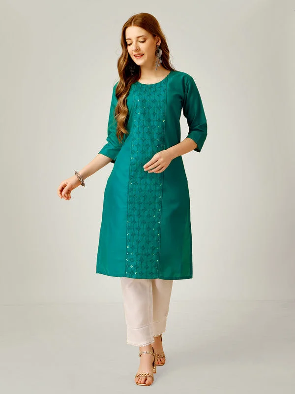 NOZ2TOZ Women Embroidered Cotton Blend Kurta Pant Set - Light Green Stylish Paperbag Waist Pants NOZ2TOZ Women Embroidered Cotton Blend Kurta Pant Set - Light Green Stylish Paperbag Waist Pants