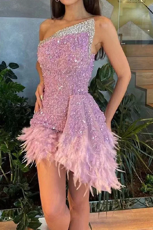 Patchwork Sequined Luxe Irregular Feather Hem Mini Dress Comfortable Zip-Up Mini Dress Patchwork Sequined Luxe Irregular Feather Hem Mini Dress Comfortable Zip-Up Mini Dress