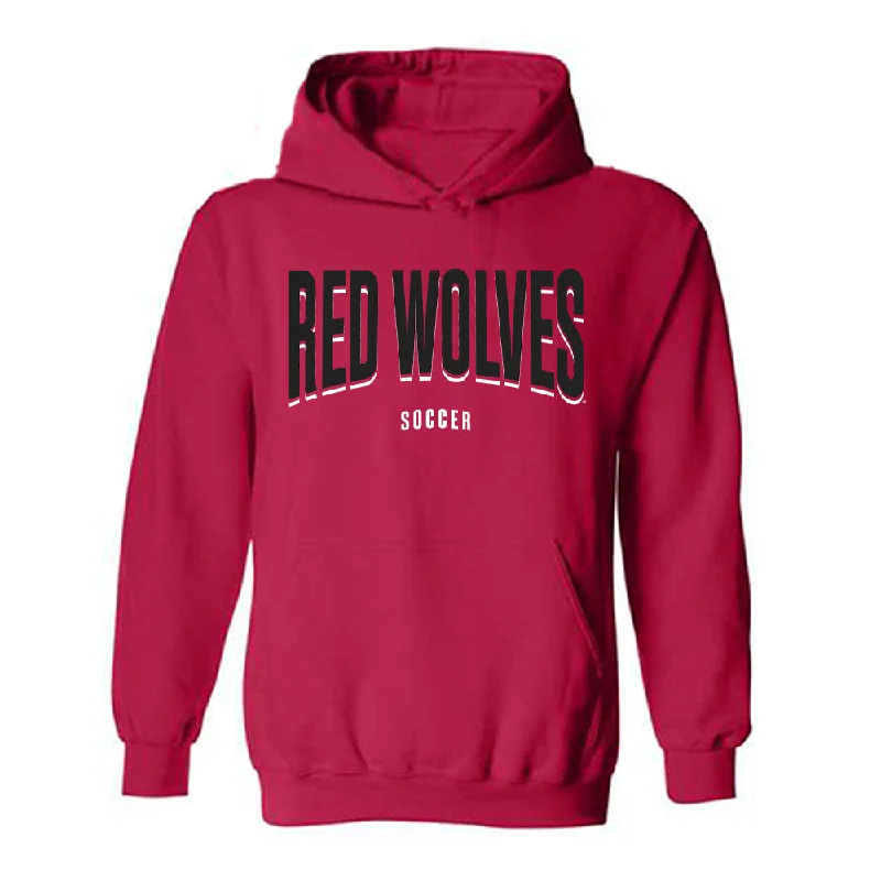 Arkansas State - NCAA Women's Soccer : allie Owens - Hooded Sweatshirt Hoodie with Neon Bright Vibrant Arkansas State - NCAA Women's Soccer : allie Owens - Hooded Sweatshirt Hoodie with Neon Bright Vibrant