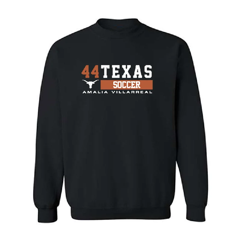 Texas - NCAA Women's Soccer : Amalia Villarreal - Classic Fashion Shersey Crewneck Sweatshirt Hoodie with Slim Fit Tailored Modern Texas - NCAA Women's Soccer : Amalia Villarreal - Classic Fashion Shersey Crewneck Sweatshirt Hoodie with Slim Fit Tailored Modern