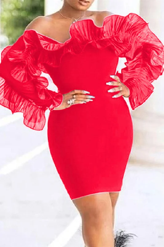 Stringy Selvedge Patchwork Striking Off Shoulder Mini Dress Fashionable A-Line Mini Dress Stringy Selvedge Patchwork Striking Off Shoulder Mini Dress Fashionable A-Line Mini Dress