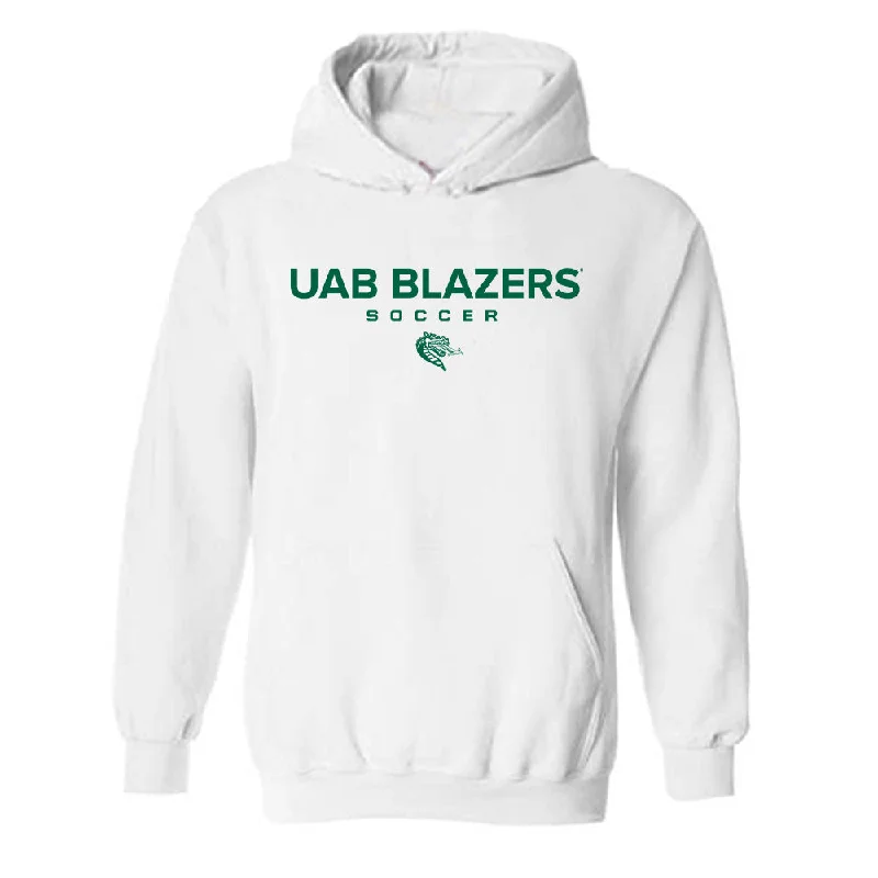 UAB - NCAA Women's Soccer : Sydney Bolinger - Classic Shersey Hooded Sweatshirt Hoodie with Rolled Sleeves Casual Relaxed UAB - NCAA Women's Soccer : Sydney Bolinger - Classic Shersey Hooded Sweatshirt Hoodie with Rolled Sleeves Casual Relaxed