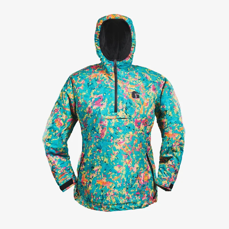 Gator Wader Waterproof 1/2 Zip Bog Hoodie | Womens - 7 Burst Hoodie with Color Block Contrast Stylish Gator Wader Waterproof 1/2 Zip Bog Hoodie | Womens - 7 Burst Hoodie with Color Block Contrast Stylish