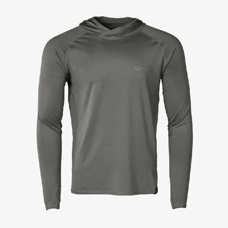 Gator Wader Performance Hoodie | Mens - Stone Hoodie with Print Artistic Unique