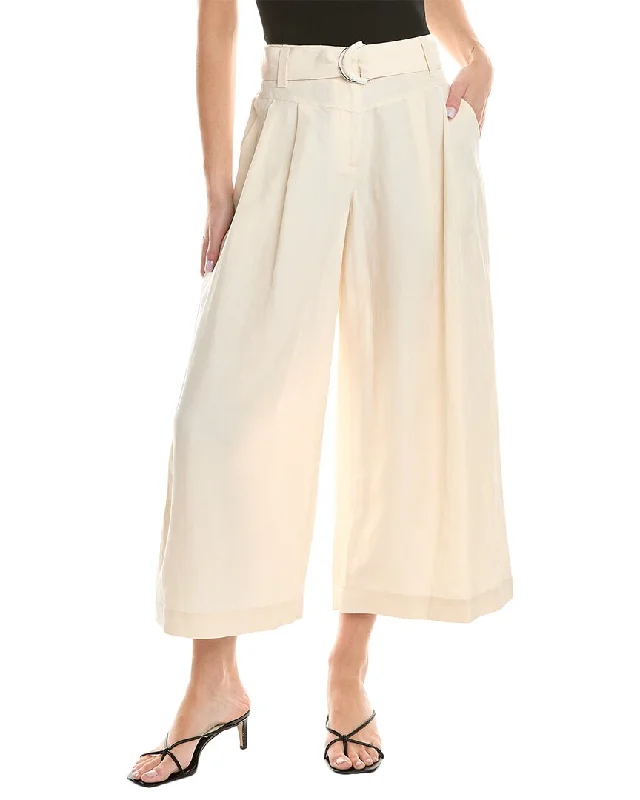 Lafayette 148 New York Gavin Silk & Linen-Blend Pant Relaxed Linen Pants