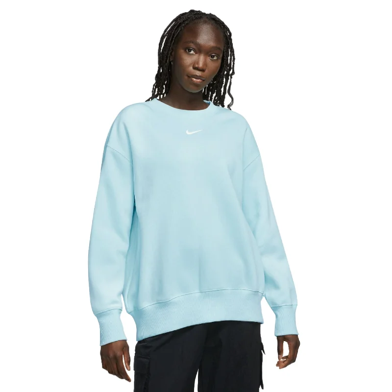 Nike Womens Sportswear Phoenix Fleece Crew Neck Sweatshirt Hoodie with Full-Zip Functional Layering