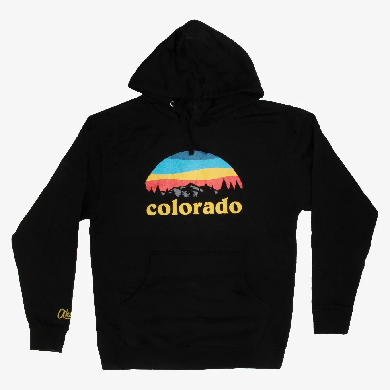 Colorado Landscape Hoodie Hoodie with Drop Shoulder Relaxed Streetwear