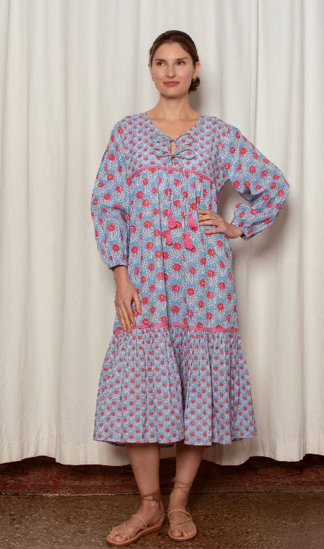 Evie Dress - Blue and Red Azalea Tunics Business professional