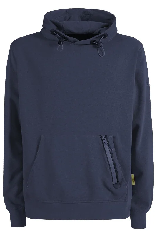 Blue Cotton Blend Hooded Sweatshirt With Front Pocket Hoodie with Frayed Bohemian Relaxed Blue Cotton Blend Hooded Sweatshirt With Front Pocket Hoodie with Frayed Bohemian Relaxed