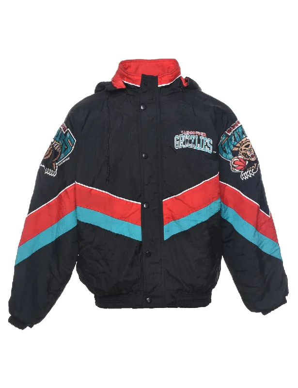 Black NBA Nylon Jacket - M Herringbone Jacket Checkered Jacket Solid Jacket