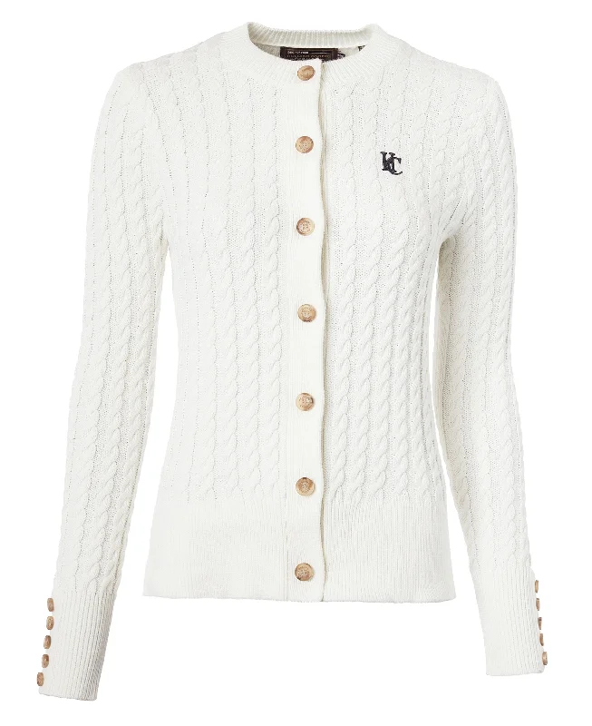 Cotswold Cardigan - Natural Embroidered Appliqued Beaded