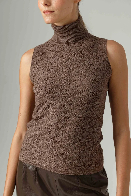 Roscoe Tank Carob - Sundays v-neck tank top