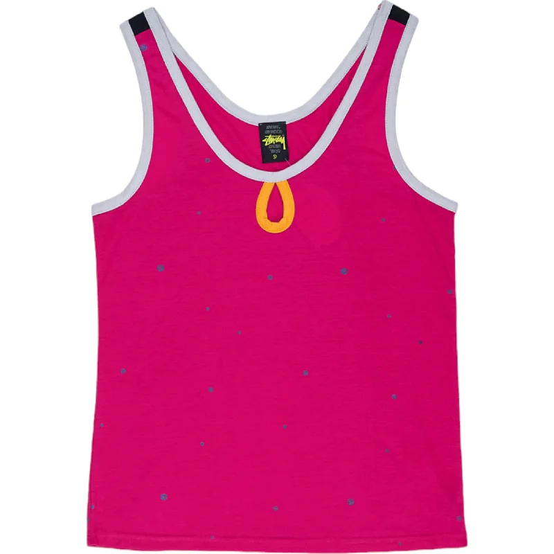 Stussy Pink Tank Top fitness tank top