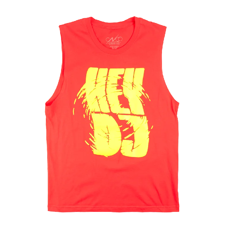 CNCO TANK TOP RED - DJ MUSCLE gold tank top