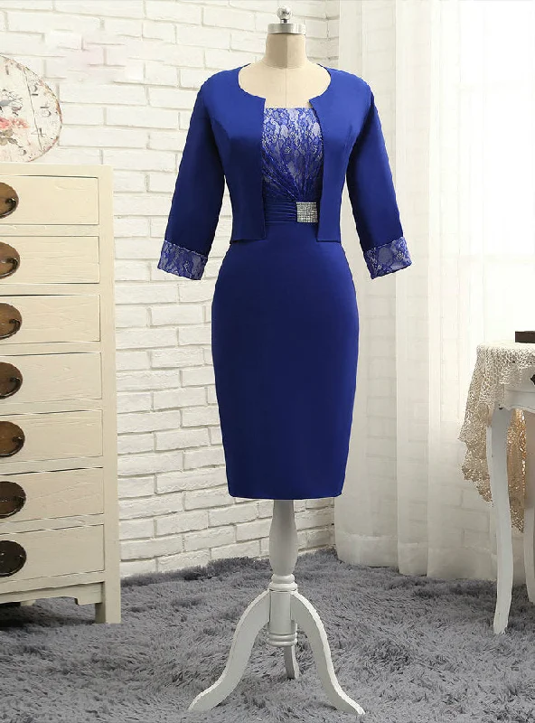 Simple Royal Blue Mother Of The Bride Dresses Sheath With Jacket Herringbone Jacket Houndstooth Jacket Plaid Jacket Simple Royal Blue Mother Of The Bride Dresses Sheath With Jacket Herringbone Jacket Houndstooth Jacket Plaid Jacket