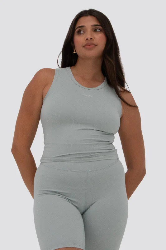 Breathe Tank Top - Sky Blue flirty tank top