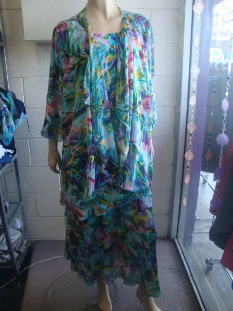Lorissa Chiffon Dress & Jacket Denim Fabric Leather Fabric Suede Fabric