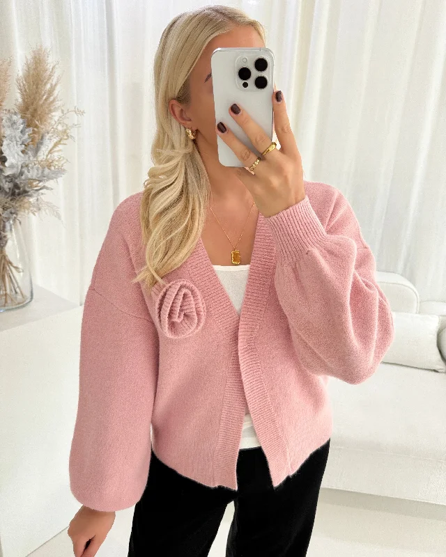 Vero Moda cardigan carrie pink nectar Stretchy Elastic Breathable