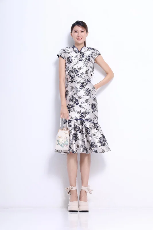 Zhu Orient Pearl Qipao Dress with Jacket Print Jacket Jacquard Jacket Embroidered Jacket Zhu Orient Pearl Qipao Dress with Jacket Print Jacket Jacquard Jacket Embroidered Jacket