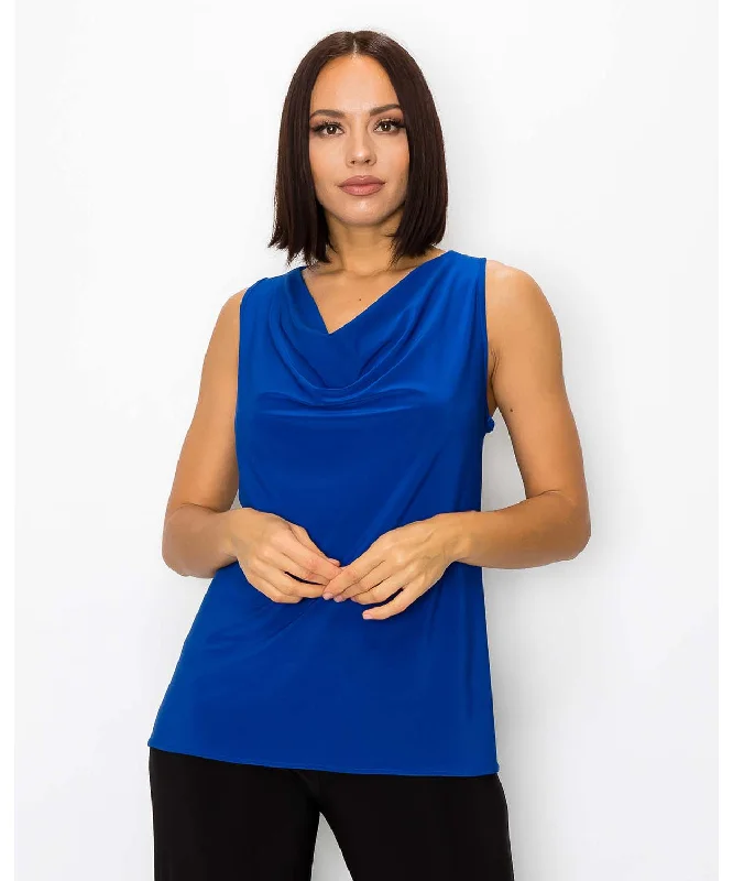 Racerback Cowl Neck Tank - Last Tango lace tank top