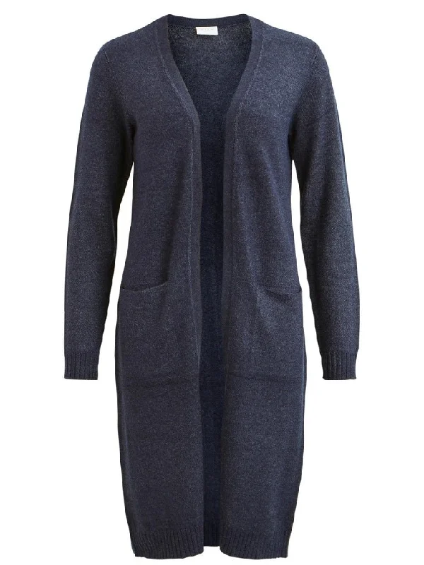 Vila Ril - Lang cardigan Beaded Cardigan Sequined Faux Fur