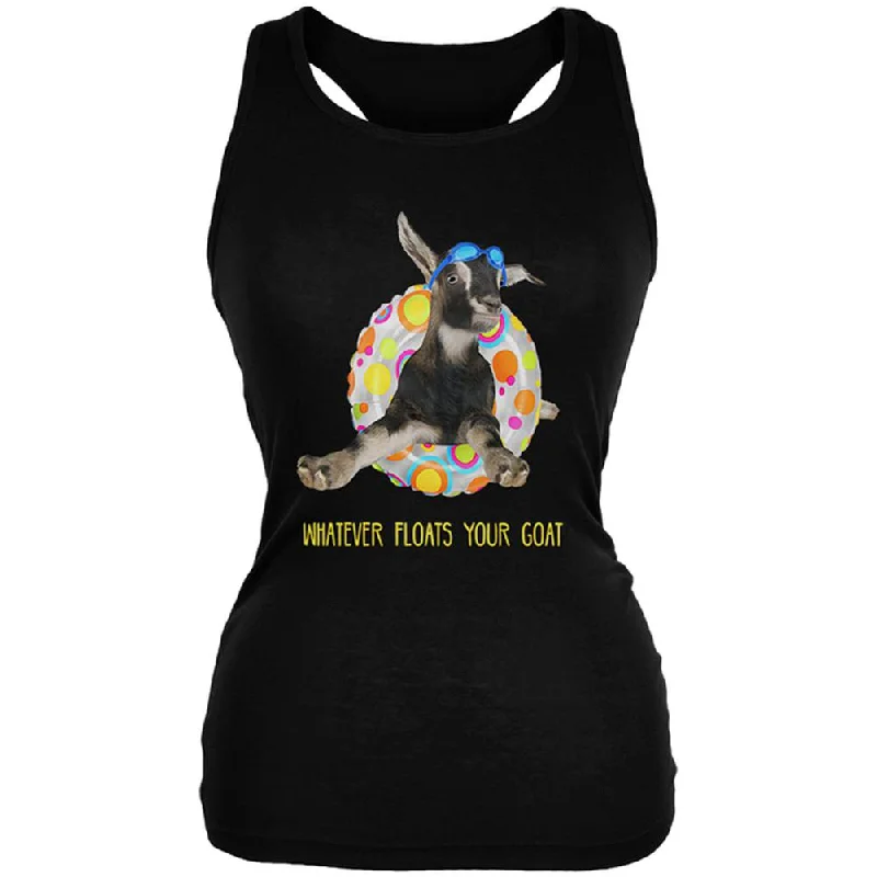 Whatever Floats your Goat Boat Juniors Soft Tank Top basic tank top