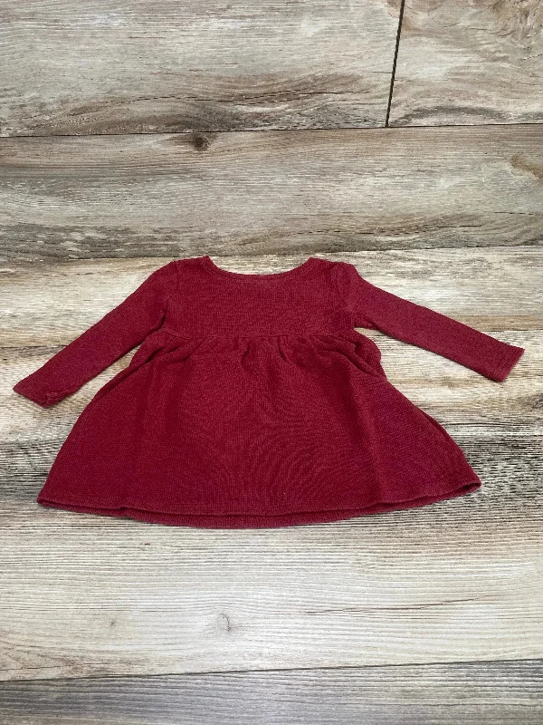 Old Navy Thermal Dress Red sz 18-24m