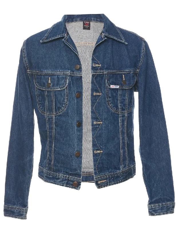 Medium Wash Denim Jacket - S Striped Jacket Polka Dot Jacket Floral Jacket