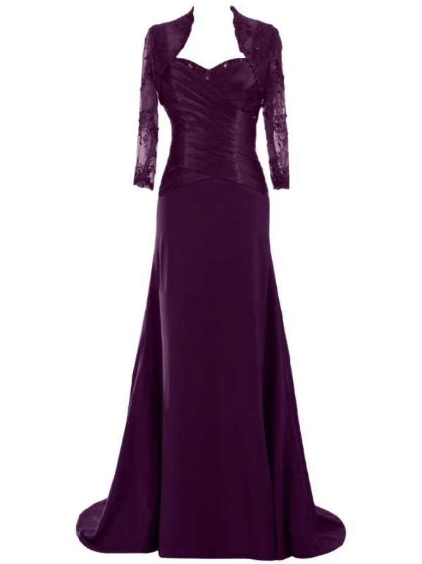 Princess Floor-Length Matte Chiffon Lace Mother of the Bride Dress with Jacket Wool Jacket Cashmere Jacket Tweed Jacket Princess Floor-Length Matte Chiffon Lace Mother of the Bride Dress with Jacket Wool Jacket Cashmere Jacket Tweed Jacket