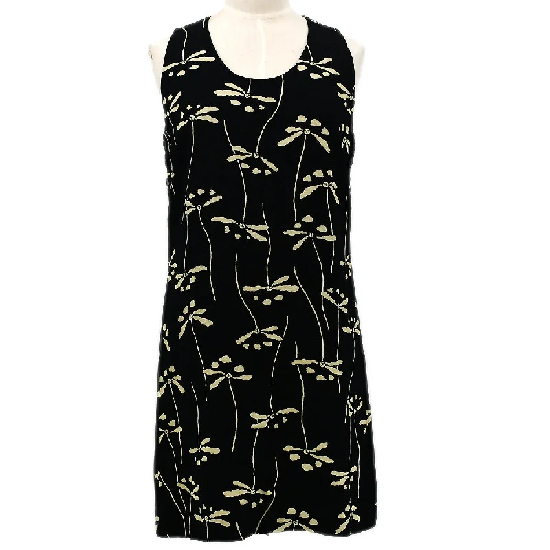 Chanel floral-print shift dress