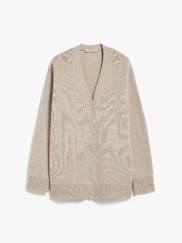 Jane wool and cashmere cardigan Chenille Blend Fleece Blend Nylon Blend