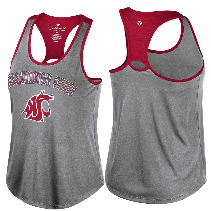 Colosseum Women's Gray Racerback Tank activewear tank top