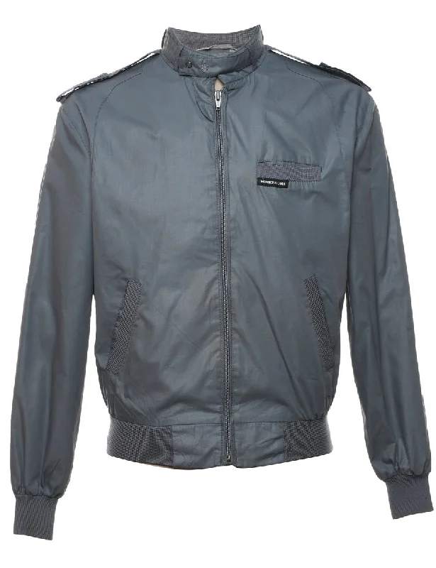 Members Only 1980s Grey Jacket - S Insulated Jacket Fitted Jacket Loose Jacket