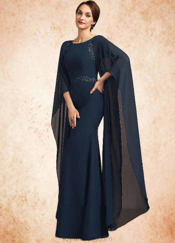 Skylar Sheath/Column Scoop Neck Floor-Length Chiffon Mother of the Bride Dress With Lace Sequins STK126P0014806 Skylar Sheath/Column Scoop Neck Floor-Length Chiffon Mother of the Bride Dress With Lace Sequins STK126P0014806