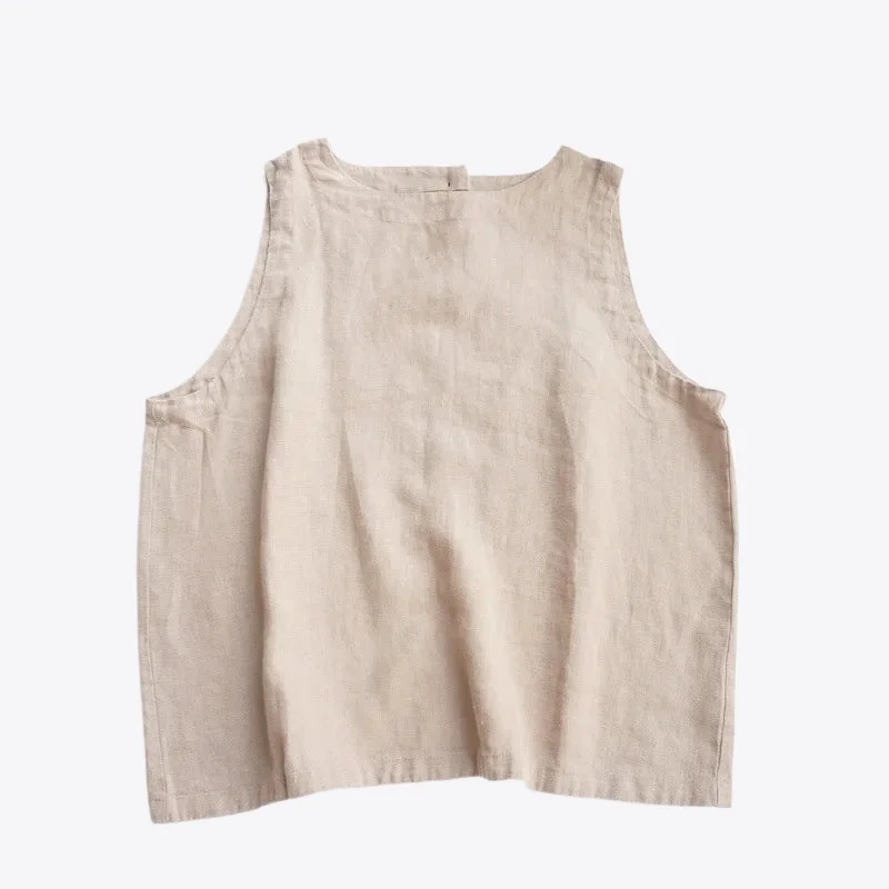 Elemental Nature 100% Linen Womens Tank neon tank top
