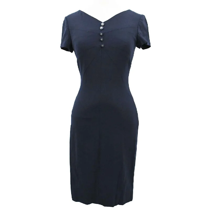 Chanel 1996 Spring CC-button fitted dress #36