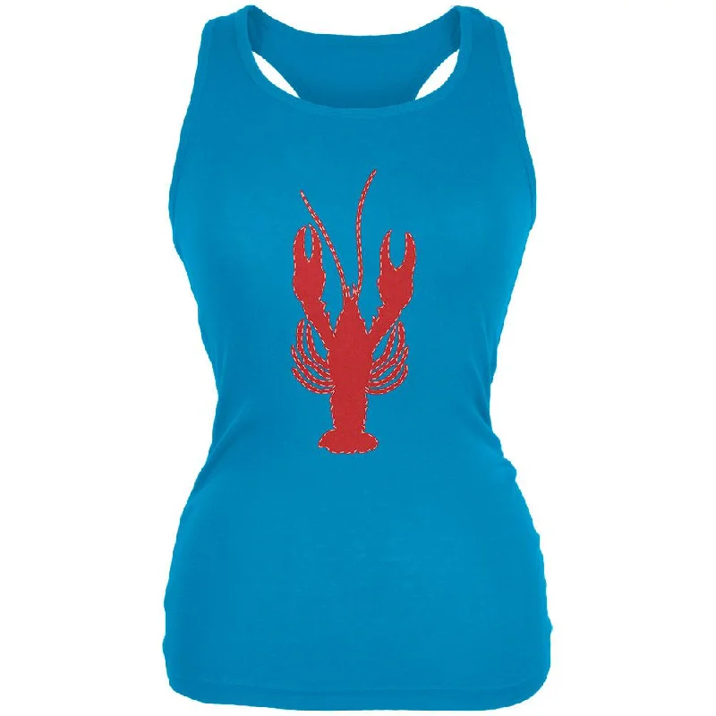Summer - Lobster Faux Stitched Juniors Soft Tank Top casual tank top