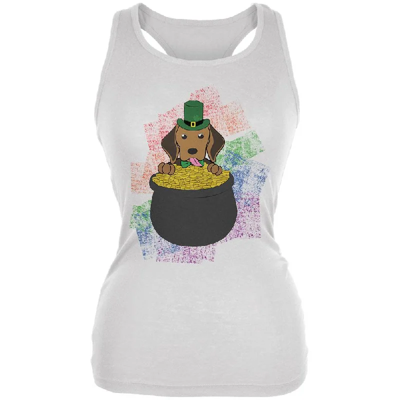 St. Patrick's Day Kerry Beagle Dog Irish Gold Lucky Juniors Soft Tank Top vibrant tank top St. Patrick's Day Kerry Beagle Dog Irish Gold Lucky Juniors Soft Tank Top vibrant tank top