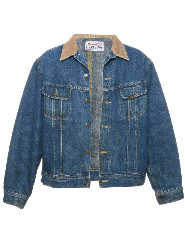 Lee Storm Rider Denim Jacket - L Wool Jacket Cashmere Jacket Tweed Jacket
