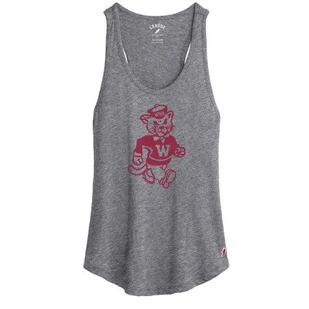 Ladies Heather Grey Butch Intramural Tank lace tank top