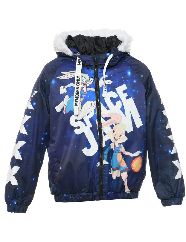 Looney Tunes Space Jam Ski Jacket - S Collared Jacket Crew Neck Jacket Turtle Neck Jacket Looney Tunes Space Jam Ski Jacket - S Collared Jacket Crew Neck Jacket Turtle Neck Jacket