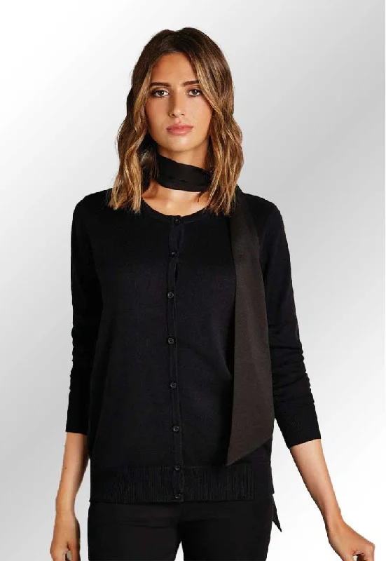 Women's Arundel Crew Neck Cardigan KK355 Cotton Fabric Linen Fabric Terry Fabric