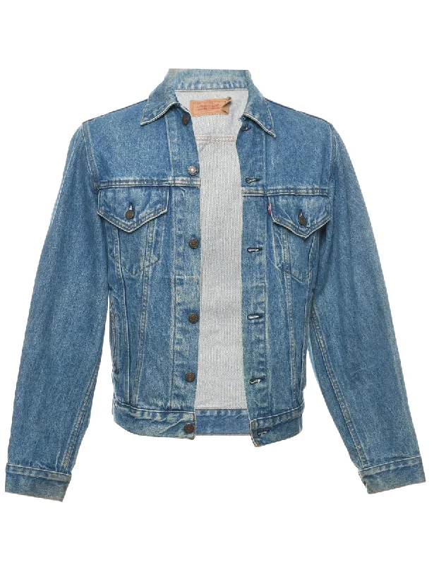 Levi's Denim Jacket - S Appliqued Jacket Beaded Jacket Sequined Jacket