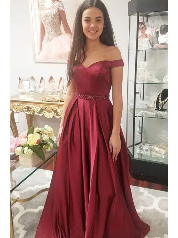 Custom Made Off Shoulder Burgundy Prom Dresses, Burgundy Off Shoulder Formal Evening Grad Dresses Custom Made Off Shoulder Burgundy Prom Dresses, Burgundy Off Shoulder Formal Evening Grad Dresses