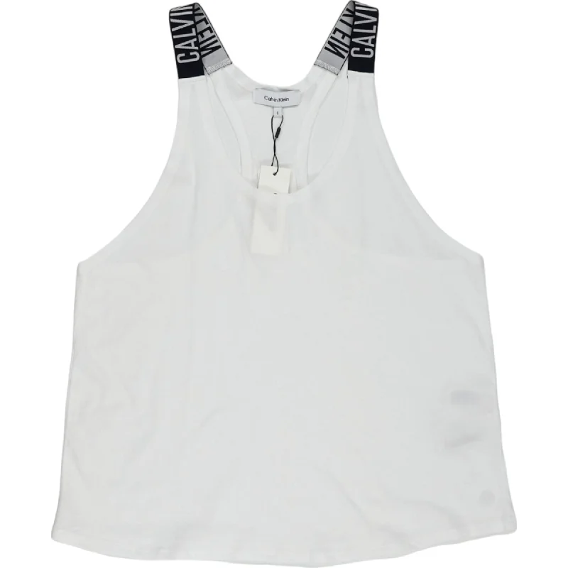Calvin Klein White Tank Top peach tank top